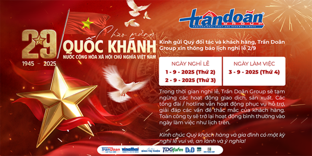 Lịch nghỉ lễ quốc khánh 2/9